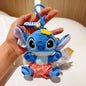 Original Disney Stitch Lotso Sullivan Woody Plush Dolls keychain Angel Stitch Mr.Q Alien Stuffed Toy Pendant Kids Birthday Gift