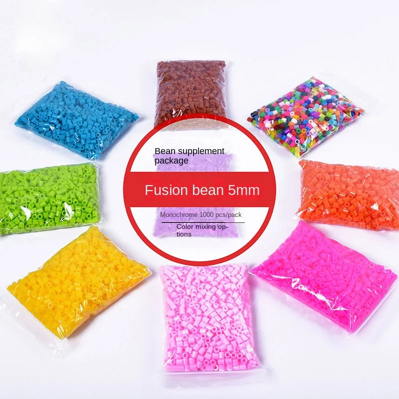 5.0mm/500pcs Bag Mini Perler Hama Beads Iron Beads for Kids Diy Puzzles High Quality Handmade Gift Toy Hama Bead