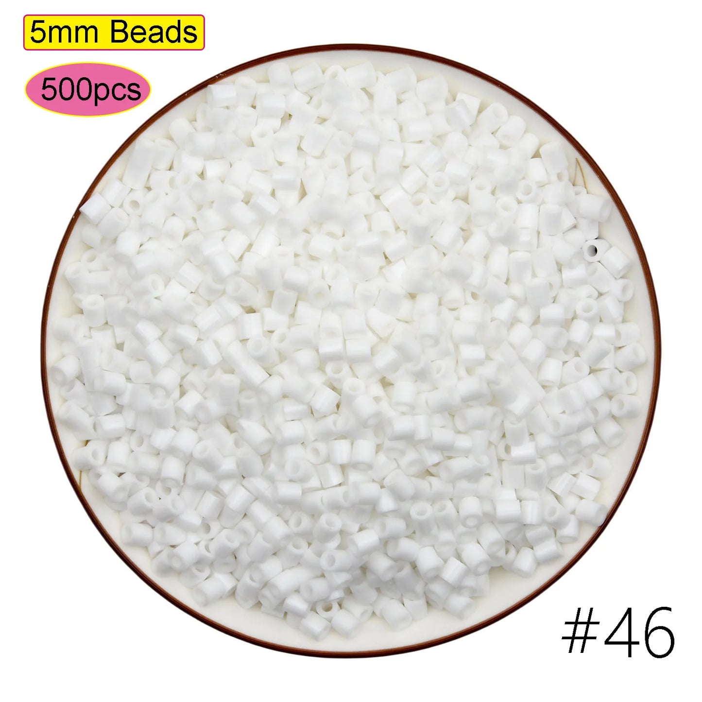 500Pcs 5mm HAMA Perler Beads for GREAT Kids  Fun DIY Intelligence Educational Toys Craft Puzzles 3d Iron Beads Puzzle