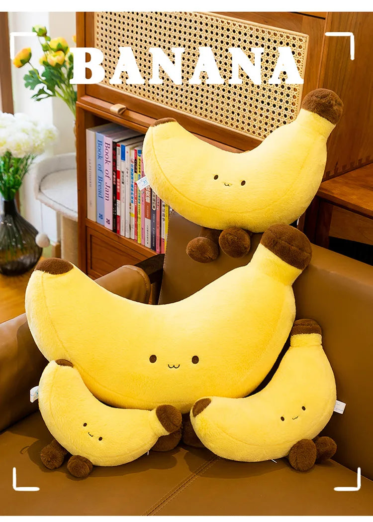 Simulated Fruit Doll Fun Long Leg Banana Children's Doll Pillow Soft and Comfortable Funny Doll Gift