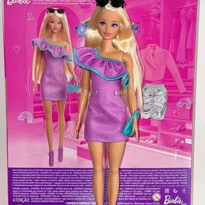 Authentic Barbie Doll with Odile Face Mold Toy Princess Charm Box Set for Girls Imaginary Play Birthday Gift Doll Figure