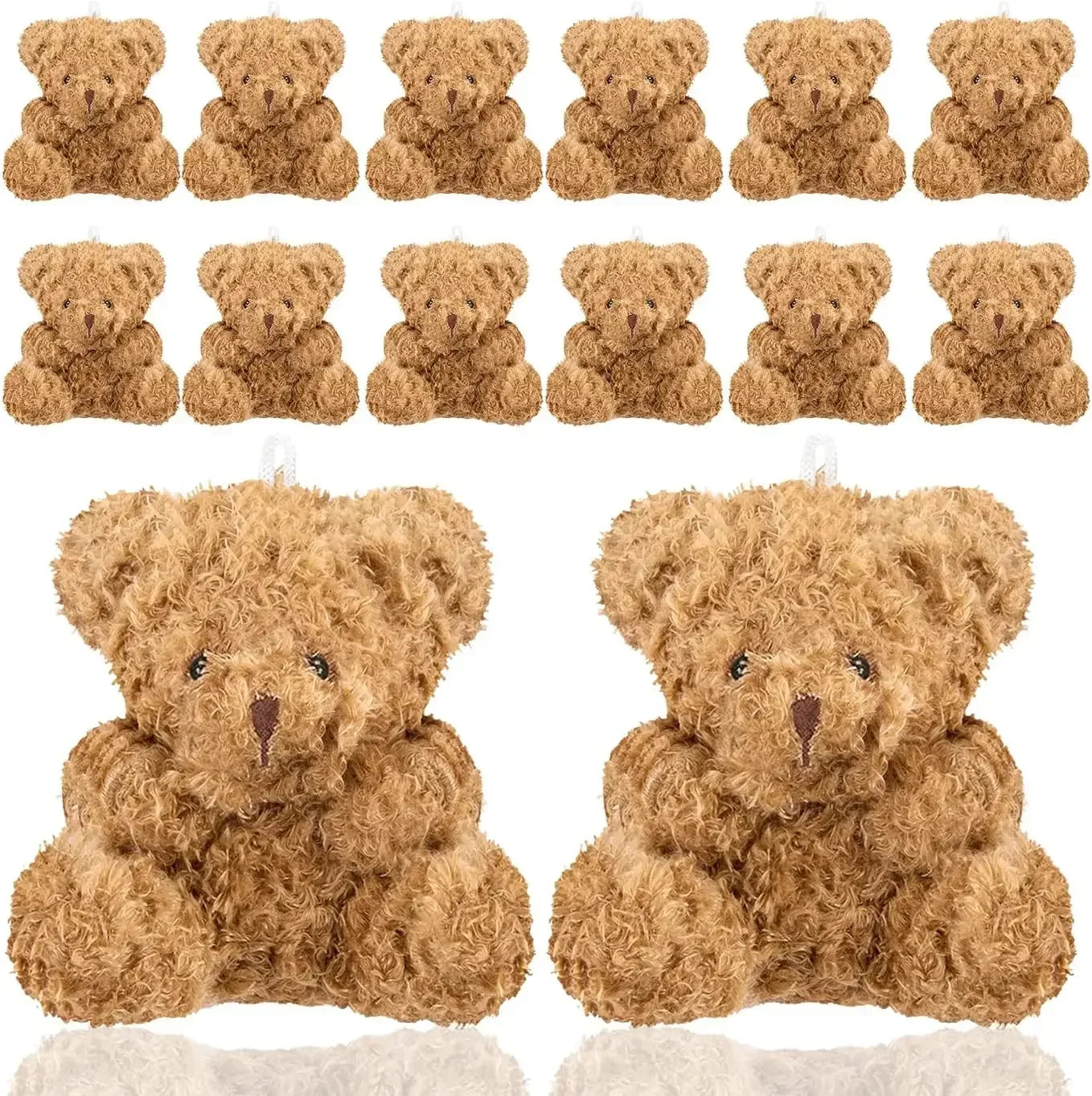 10-100Pcs Plush Mini Teddy Bear 4Inch Stuffed Animals Tiny Bears Mini Bear Soft Bear Doll for Party Favor DIY