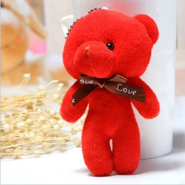Plush Bear Keychain Soft Stuffed