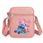 2026 Disney Latest Hot Selling Stitch Printed Boys and Girls Colorful Small Square Bag Casual Fashion Cute Women's Shoulder Bag