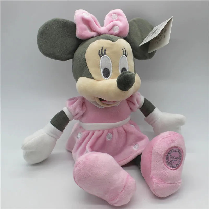 35cm Disney Classic Retro Mickey Mouse And Minnie Mouse Plush Toys Stuffed Soft Doll For Children Birthday Gift