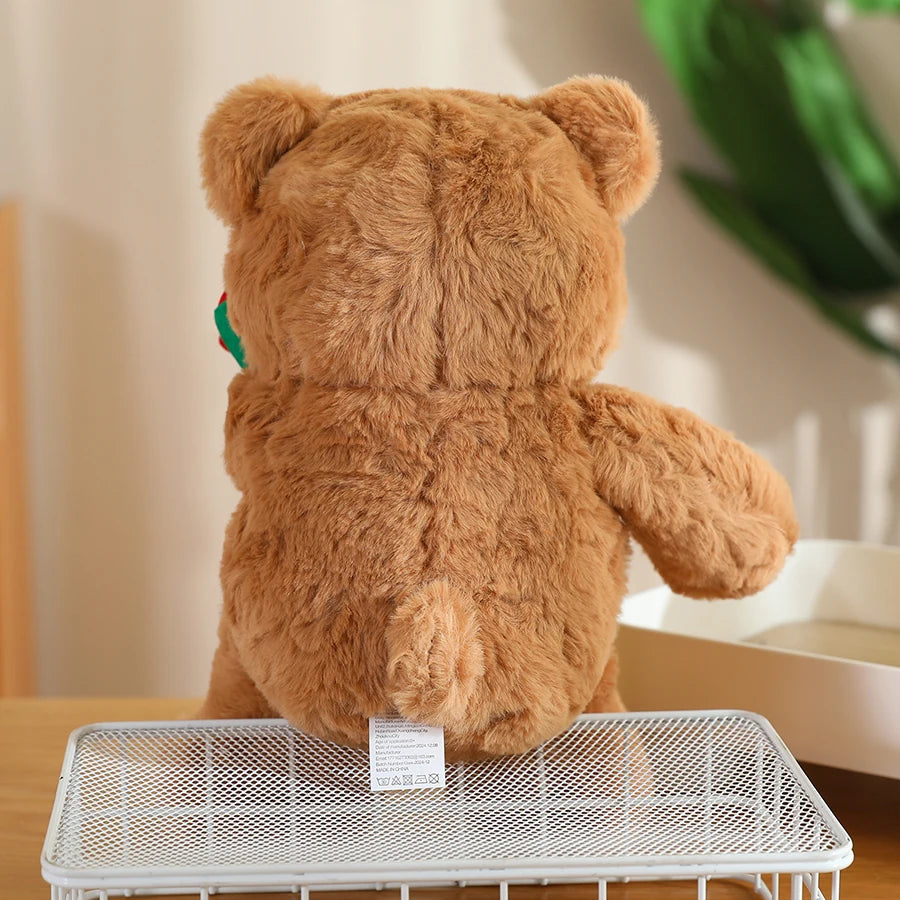 Rose Teddy Bear, Heart-Shaped Bear Doll