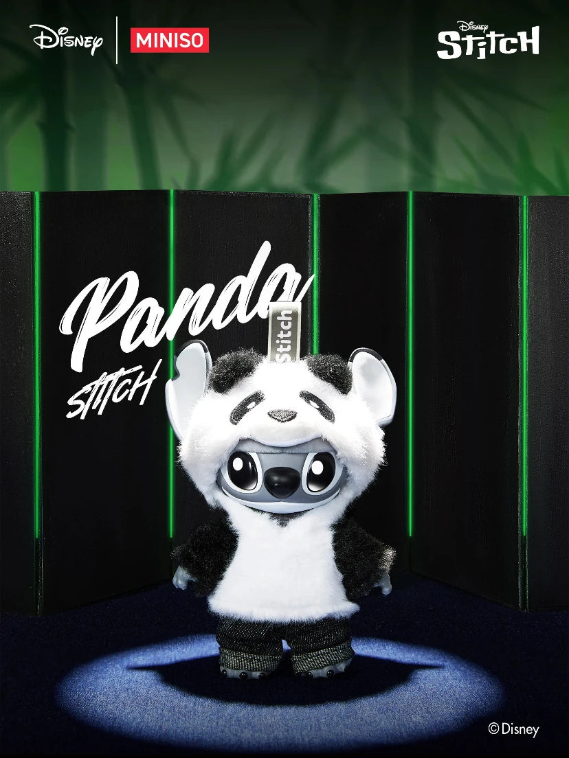Disney Stitch Panda Limited Edition Vinyl Figure - Collectible Toy Keychain & Desk Ornament, Perfect Christmas Gift for Fans