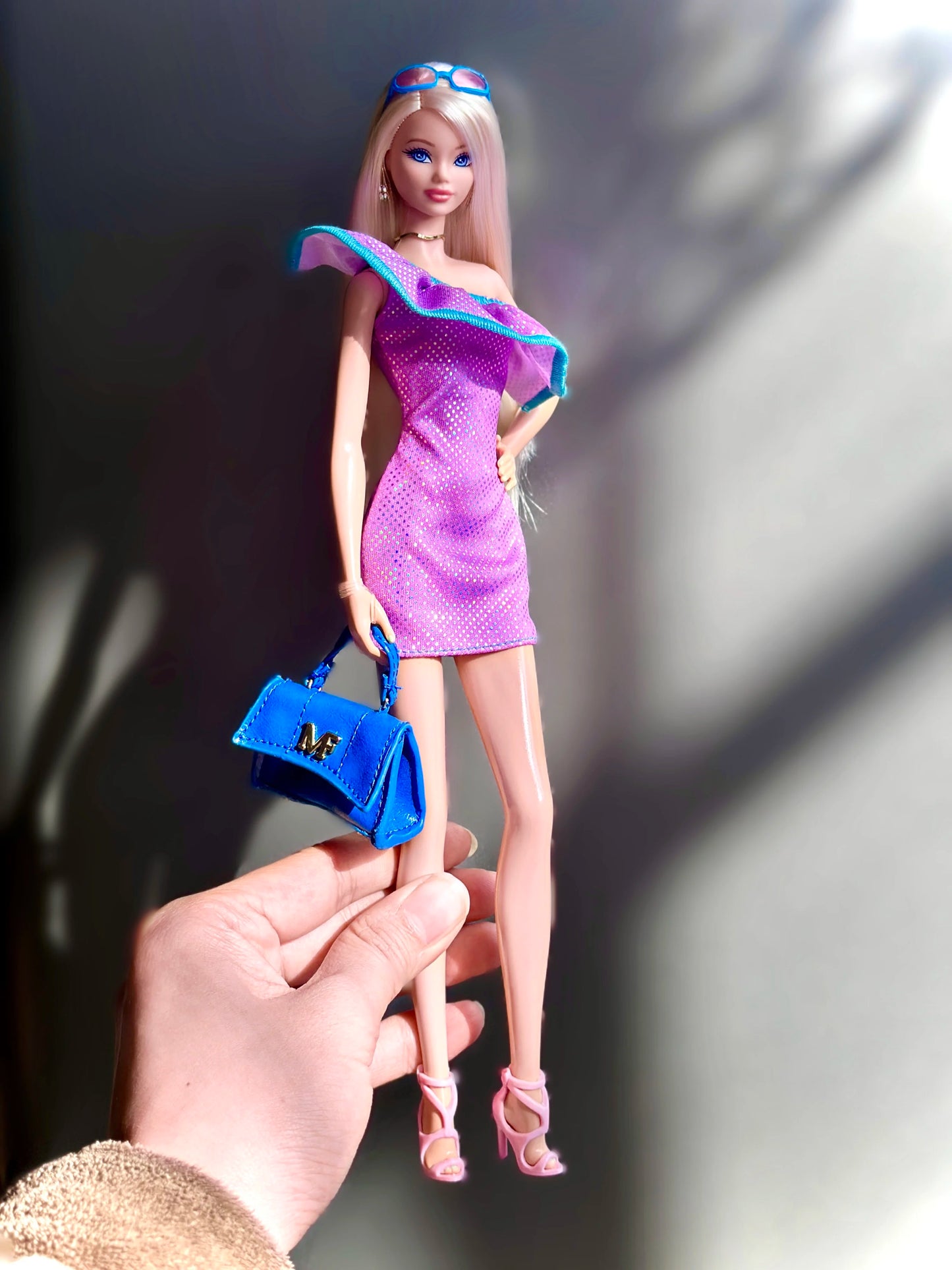 Original Mattel Barbie Braid Doll Fashion Dressing And Matching Barbie Charm Gift Box Odile Face Model Toy Girl Birthday Gift