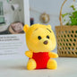 12-20cm Winnie the Pooh Bear Tiger Pig Anime Cute Cartoon Plush Dolls Toys Keychain Pendant Room decoration Kids Birthday Gift