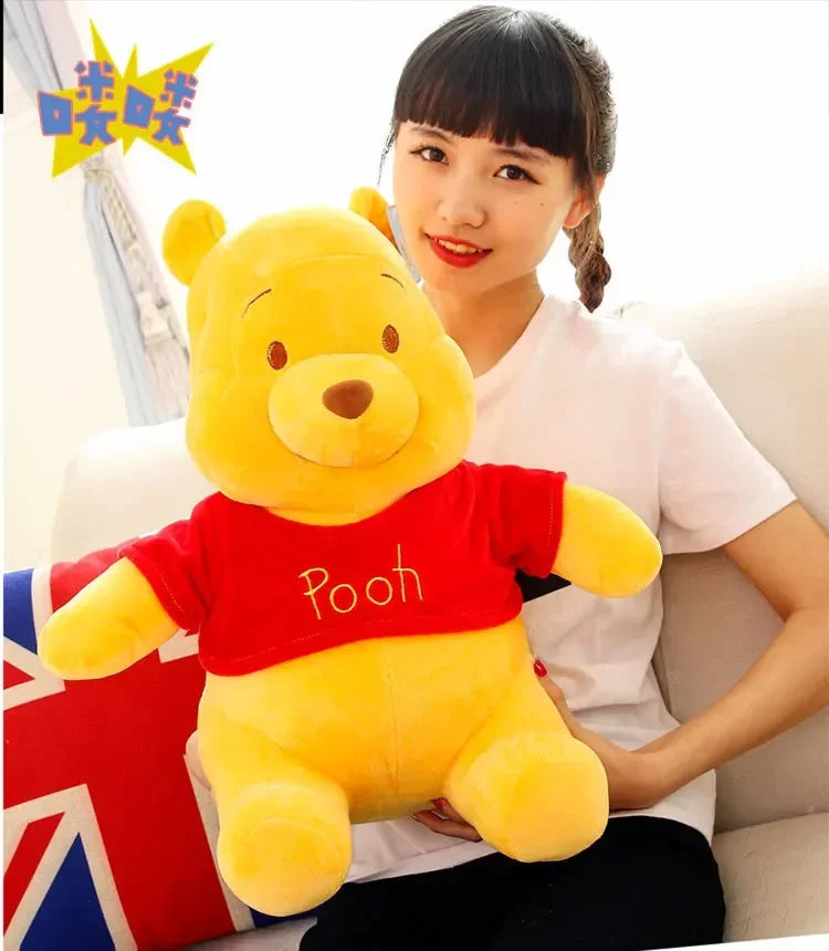 25-45cm Disney Winnie The Pooh Plush Toys Soft Stuffed Kawaii Anime Elf Doll Cartoon Pooh Bear Plush Doll Birthday Gift for Boys