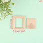 1:12 Dollhouse Miniature Photo Frame With Rear Cover Simulation Furniture Model Living Scene Decor Toy Doll House Accessories
