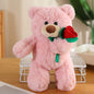 Rose Teddy Bear, Heart-Shaped Bear Doll