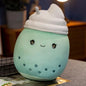 Kawaii Milk Tea Cup Plush Pillow 23cm Stuffed Food Fruit Boba Doll Ultrasoft Stuffed Plush Tea Shop Kids Toys Birthday Gift