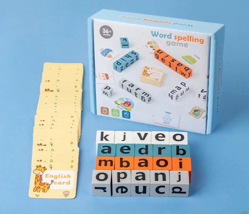 3D Puzzle Wooden Space Thinking Imagination Logic Games Spell Word Toy Children's Math Educational Toys BoardGifts For Kids DIY