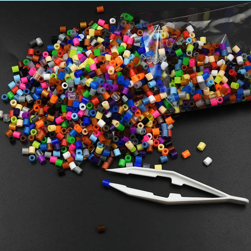 500Pcs 5mm HAMA Perler Beads for GREAT Kids  Fun DIY Intelligence Educational Toys Craft Puzzles 3d Iron Beads Puzzle