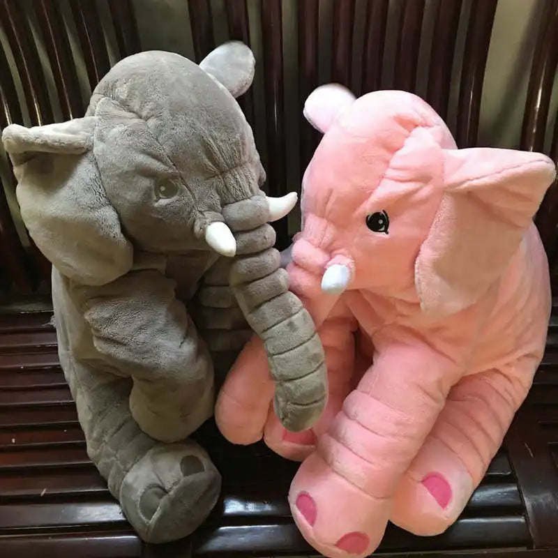 40/60cm Cartoon Plush Elephant Toy Kids Sleeping Back Cushion Stuffed Pillow Doll Bab Birthday Gift for Kids