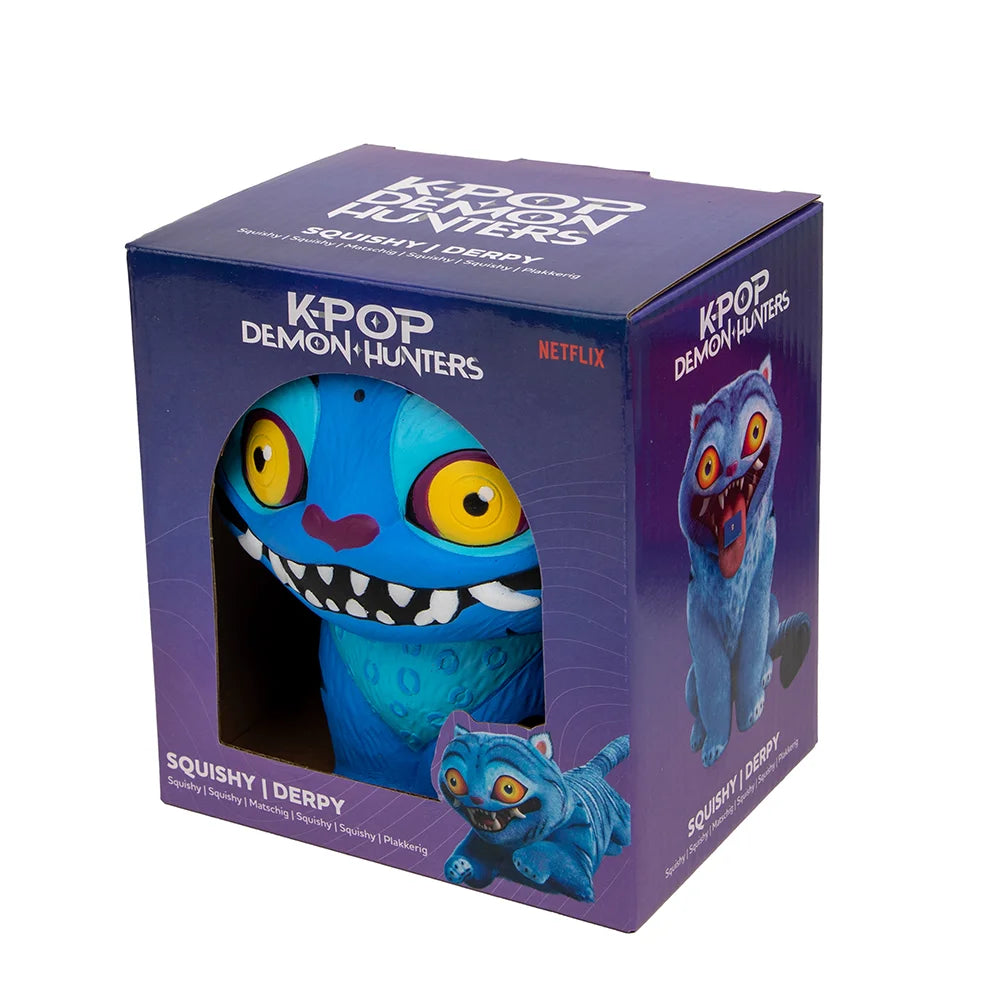 Kpop Demon Hunters Officially Licensed Squishy Toy Blue Cat Soft Collectible Stress Relief Gift For Home Decor And Fans 1Pc