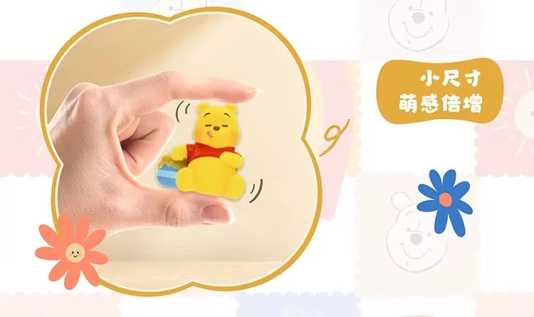 TOP TOY Disney Pooh Bear Expression Pack Series Blind Box Cute Desktop Decoration Ornament Children's Toy Model Birthday Gift