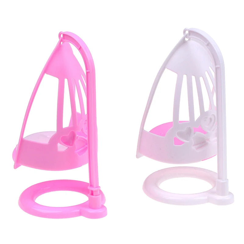 Dollhouse Swing Chair For Girl Doll Miniature Plastic Furniture Toys Doll House Decor