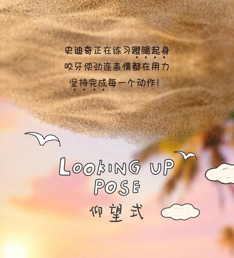 New Toptoy Disney Stitch Energetic Yoga Random Blind Box Series Flocked Figurine Cute Anime Peripheral Doll Collectible Gifts