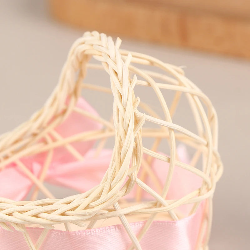 1:12 Dollhouse Miniature Baby Bed Wooden Nursery Cradle Nursery Room Baby Basket Baby carriage Baby Walker Furniture Model Toy