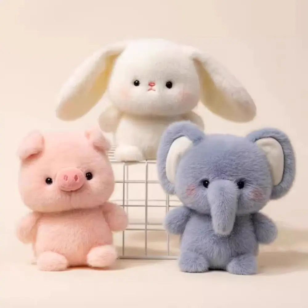 Kawaii 16cm Plush Companion Doll Plush Elephant Stuffed Animal Pillow Super Soft Bear Animal Plush Toy Desk