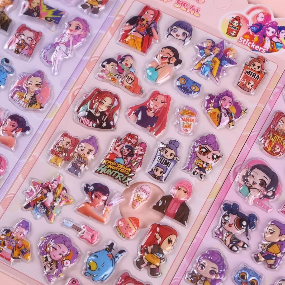 2026 3D Printed Anime Movie Kpop Devil Hunter Girls Derpy Keychains Doll Cute Tiger Action Model Toy Collection Christmas Gifts