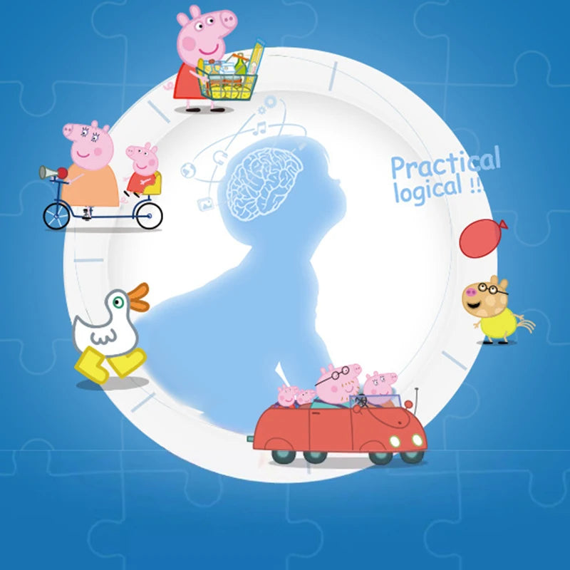 Peppa Pig Magnetic Puzzle Children's early Education Educational Toys George Character Cartoon Puzzle Birthday Gift