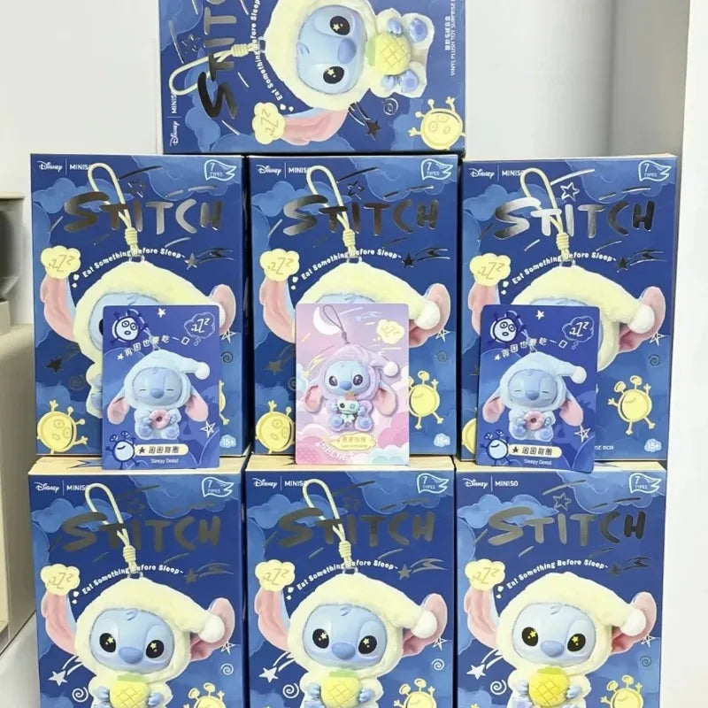 New Stitch Before Sleep Blind Box Plush Dolls Cute Pendant Ornament Mystery Surprise Toys Gifts for Fans Birthday Gift