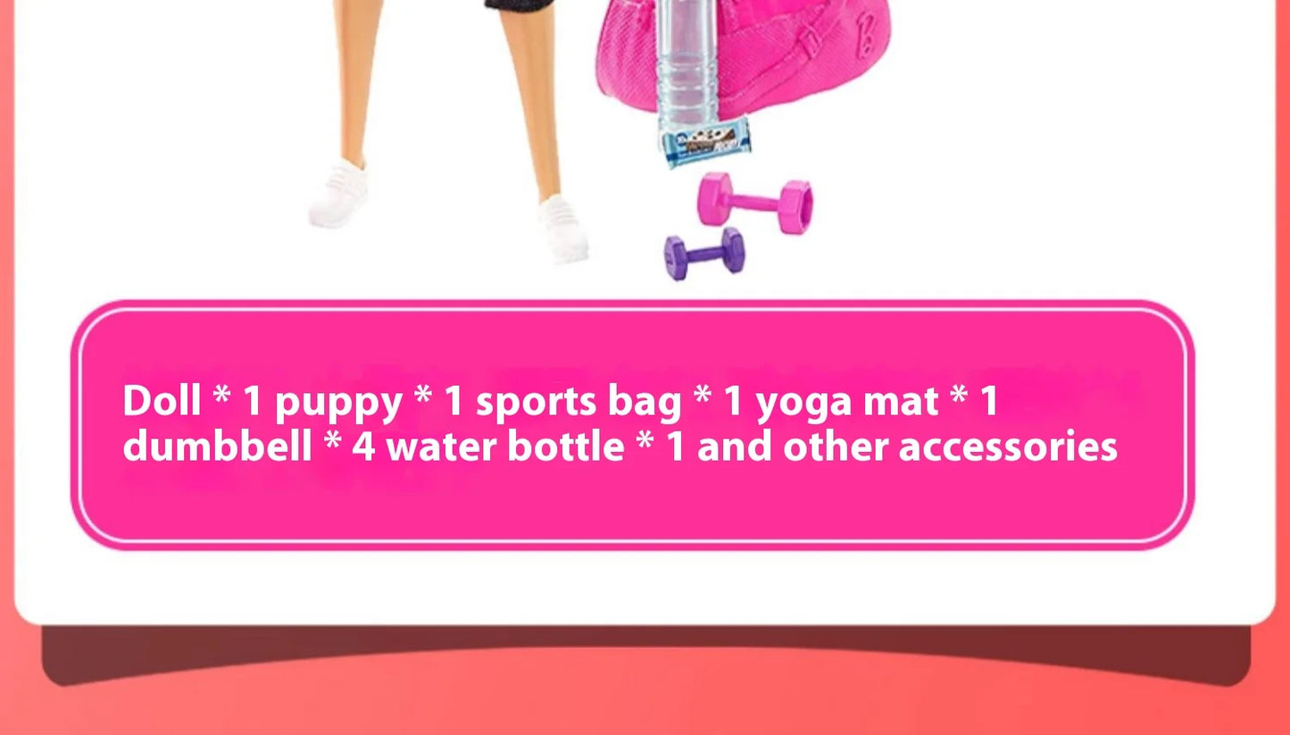 Authentic Barbie Doll with Yoga Poses Changeable Styles Multiple Joints Moving Collectible Toy for Kids And Adults