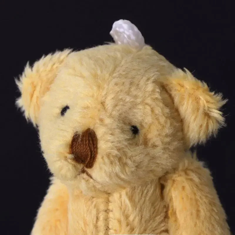 20pcs Kawaii Small Bears Plush Toys 4cm Mini Teddy Bear Stuffed Plush Dolls For Girl Keychain Joint Movable Bear Children Gift