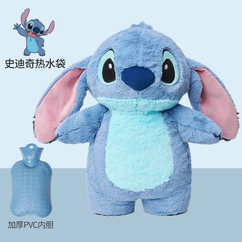 Turo Lilo Stitch Angel Lotso Plush Hand Warm Bag Hot Water Bottles Kawaii Soft Winter Portable Warm Hand Bag Toy Birthday Gifts