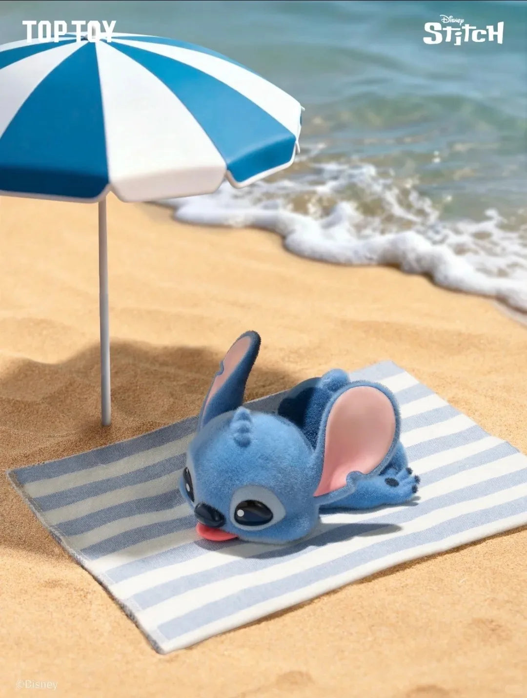 New Toptoy Disney Stitch Energetic Yoga Random Blind Box Series Flocked Figurine Cute Anime Peripheral Doll Collectible Gifts