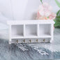 1Pcs Dollhouse Miniature Bookcase Storage Rack Mini Wood Cherry Display Shelf Cabinet Cupboard Doll House Furniture Model Toys