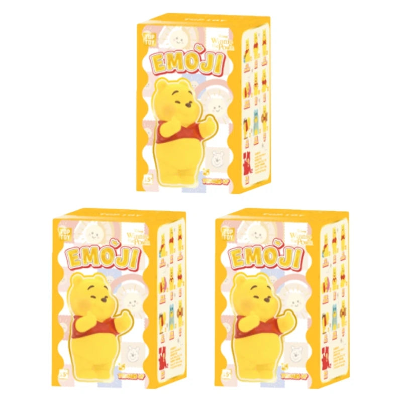 TOP TOY Disney Pooh Bear Expression Pack Series Blind Box Cute Desktop Decoration Ornament Children's Toy Model Birthday Gift