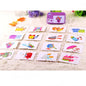 Baby Puzzle Montessori Educational Toys Wood Puzzle Animal Matching Games Iron Box Wooden Puzzles For Children Kids 2 3 4 Years