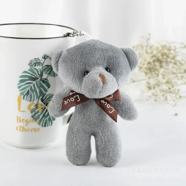 Plush Bear Keychain Soft Stuffed