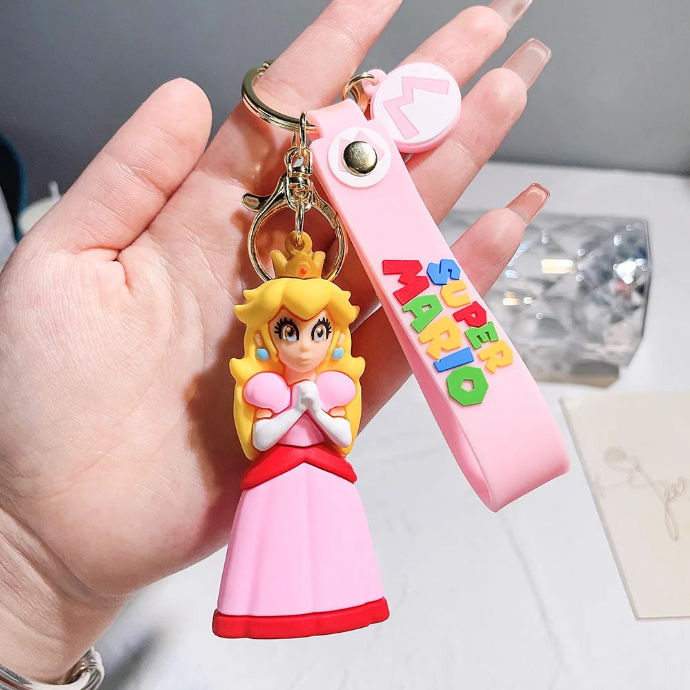 Super Mariod Keychain Mariod Bros Luigi Toad Yoshi Bowser Action Figure Model PVC Cartoon Bag Doll Toys Gift Y2k Fashion