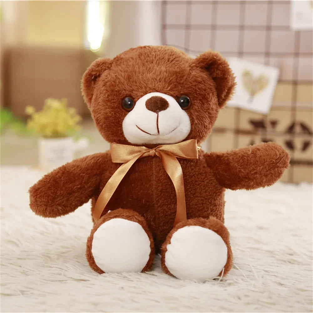 New  Bear Plush Toy Lovely Bear Stuffed Soft Animal Dolls Kids Toy Wedding Birthday Gift For Girlfriend Lover