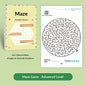 Enhancing Brain Maze Training Book - Attraction Concentration Puzzle for Adolescents Children Maze Game Book Student