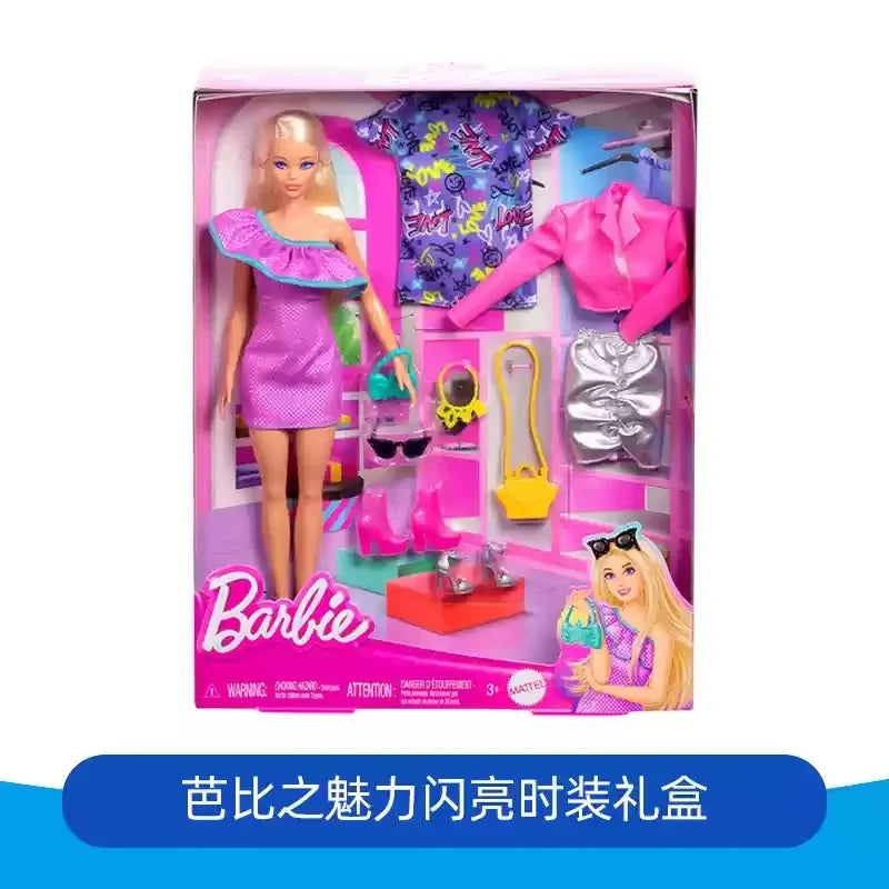 Authentic Barbie Doll with Odile Face Mold Toy Princess Charm Box Set for Girls Imaginary Play Birthday Gift Doll Figure