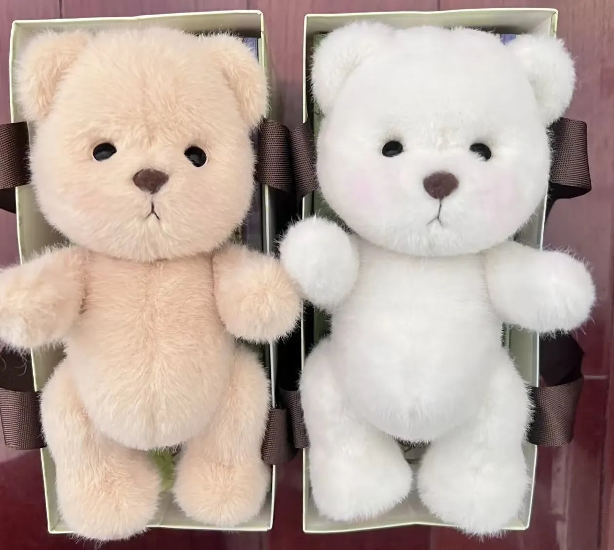 New 30cm Kawaii Jointed Bear Plush Toy Doll Stuffed Animal Teddy Bear With Movable Limbs And Head Cute Birthday Gift For Girls