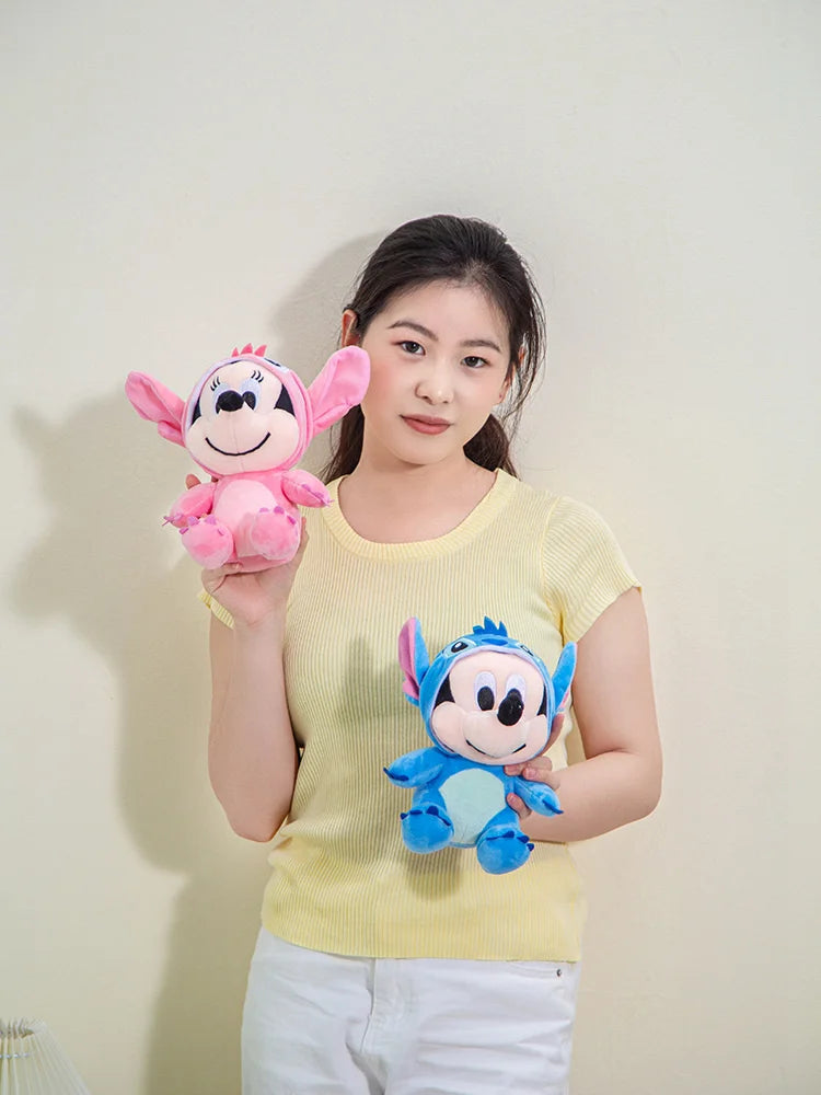 25cm Mickey Plush Mickey Mouse Minnie Daisy Plush Toy Stuffed Doll Kawaii Home Decor Girls Toys Birthday Christmas Gifts For Kid