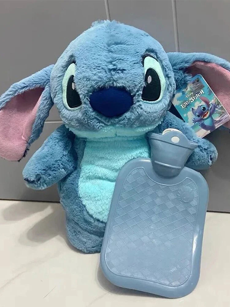 Turo Lilo Stitch Angel Lotso Plush Hand Warm Bag Hot Water Bottles Kawaii Soft Winter Portable Warm Hand Bag Toy Birthday Gifts