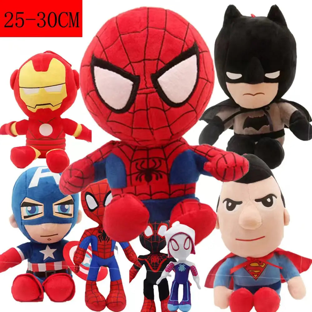 Hot sale 27-30cm Man Spidermaned Plush Toys Movie Dolls Marvel Avengers Soft Stuffed Hero Captain America Iron Christmas Gifts