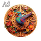 Adult and Children's Animal Wooden Puzzle Refined Bird Figure A3 A4 A5 3D Wooden Crafts Circular Festival Gift Children's Toys