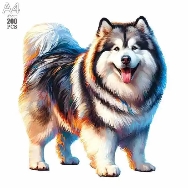 Dog Series Wooden Jigsaw Puzzles Art Unique Animal Shaped Puzzle Diy Leisure Game for Adults Kids Family Home Decor