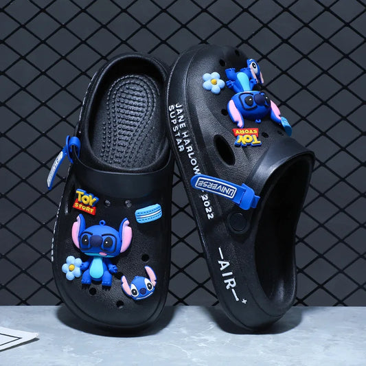 New Cartoon Stitch Series Head Slippers For Couples Are Super Light Anti-Slip And Versatile Casual Shoes For Men And Women Gifts
