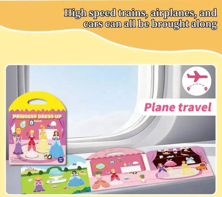 Reusable Sticker Books for Kids Jelly Bubble Scene Stickers DIY Puzzle Game Educational Learning Classic Toys for Children Gift