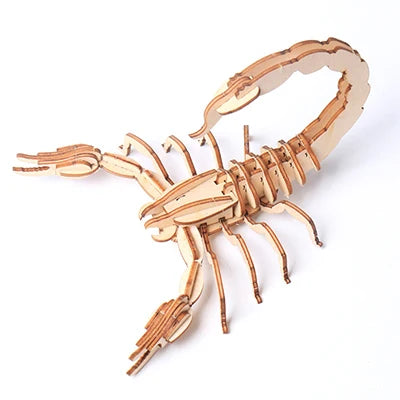 3D Wooden Puzzle Toys Insect Animal Skeleton Assembly Model Puzzle Games DIY Wooden Crafts STEM Toys for Kids Adults Teens